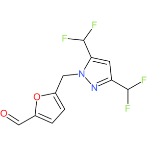 5-((3,5-bis(difluoromethyl)-1H-pyrazol-1-yl)methyl)furan-2-carbaldehyde