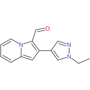 2-(1-ethyl-1H-pyrazol-4-yl)indolizine-3-carbaldehyde