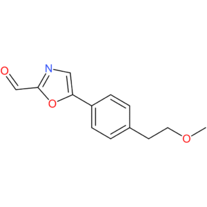 5-(4-(2-methoxyethyl)phenyl)oxazole-2-carbaldehyde