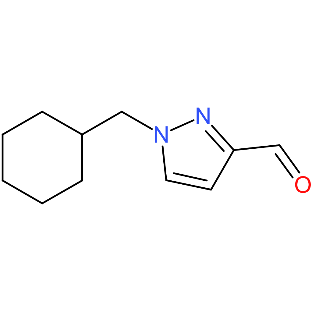 1-(cyclohexylmethyl)-1H-pyrazole-3-carbaldehyde