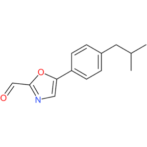 5-(4-isobutylphenyl)oxazole-2-carbaldehyde