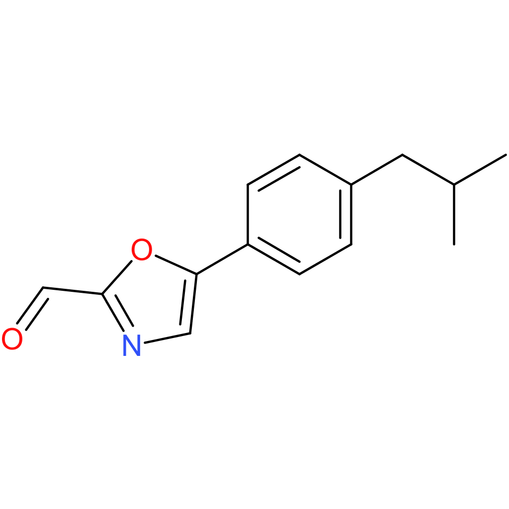 5-(4-isobutylphenyl)oxazole-2-carbaldehyde