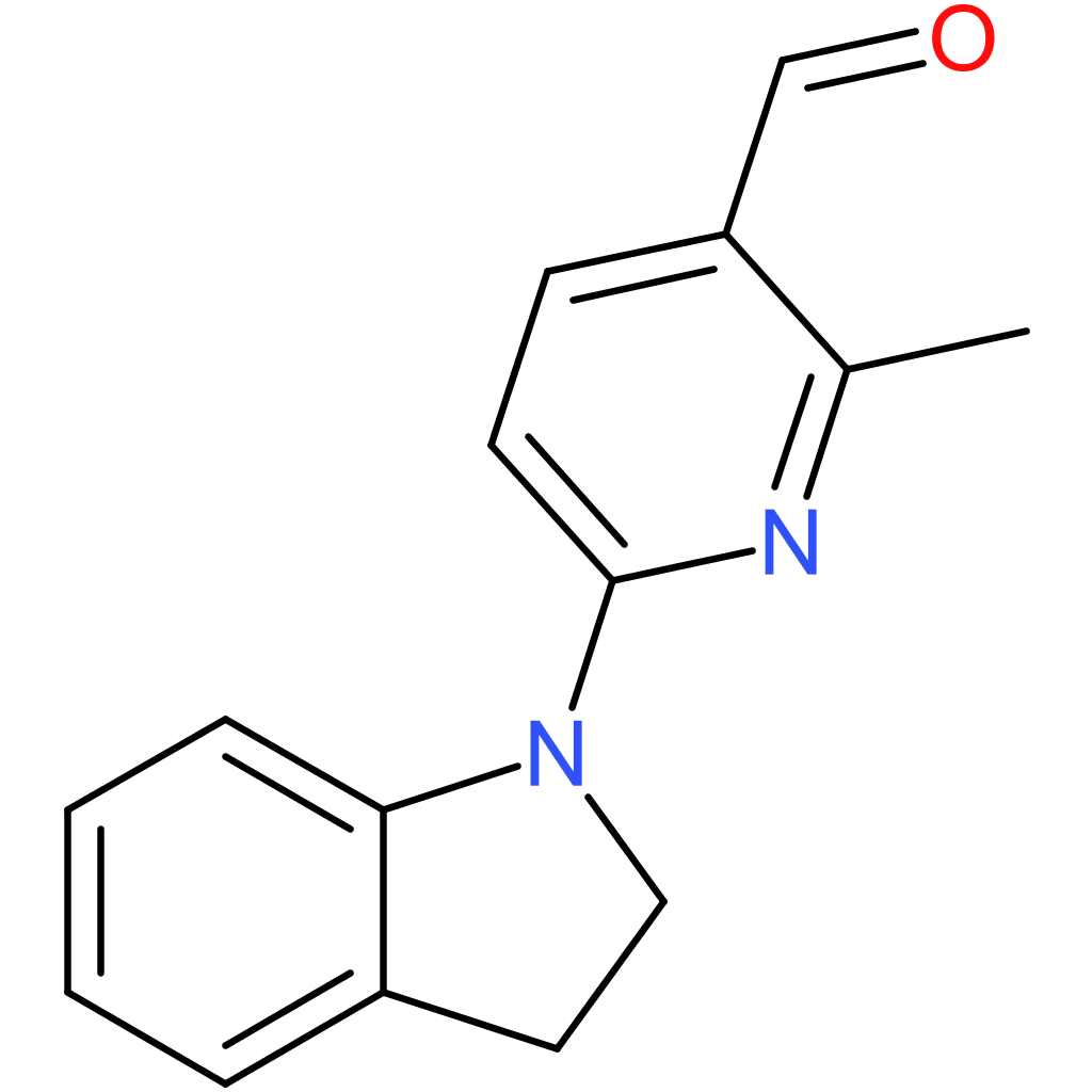 6-(indolin-1-yl)-2-methylnicotinaldehyde