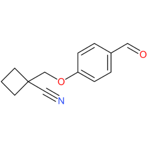 1-((4-formylphenoxy)methyl)cyclobutane-1-carbonitrile