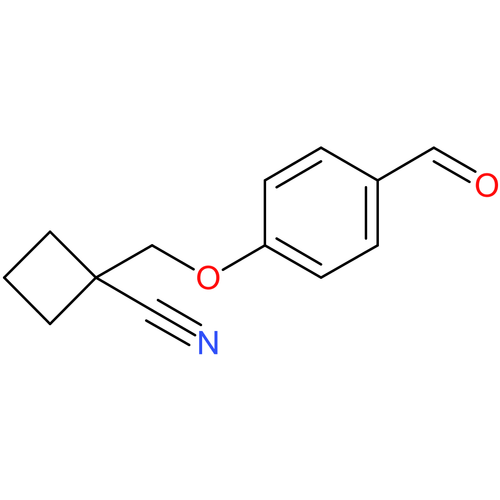 1-((4-formylphenoxy)methyl)cyclobutane-1-carbonitrile