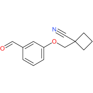1-((3-formylphenoxy)methyl)cyclobutane-1-carbonitrile