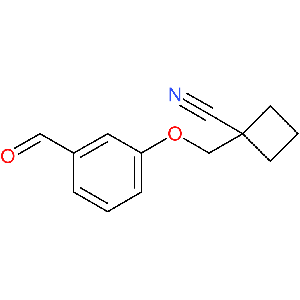 1-((3-formylphenoxy)methyl)cyclobutane-1-carbonitrile