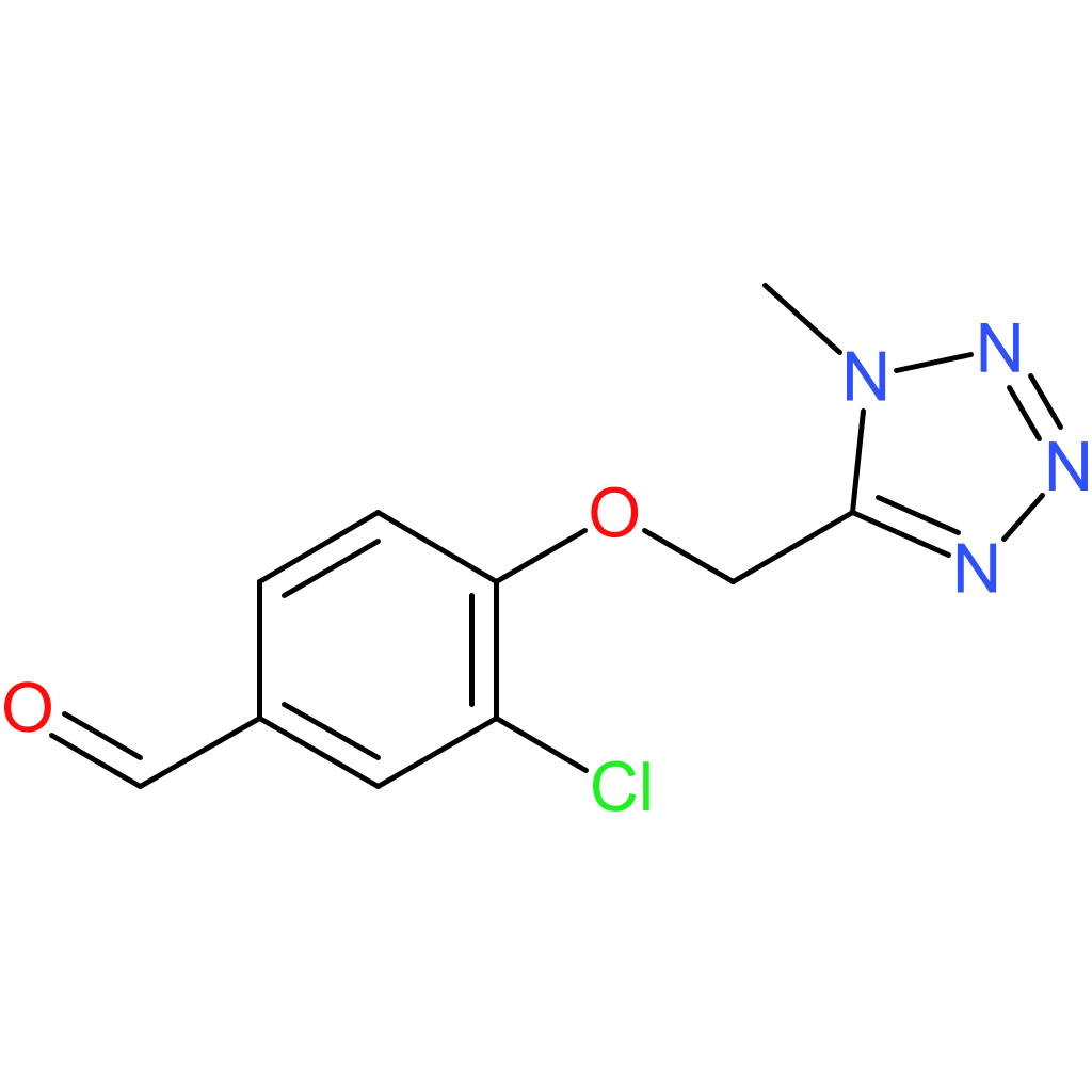 3-chloro-4-((1-methyl-1H-tetrazol-5-yl)methoxy)benzaldehyde