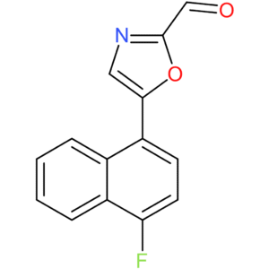 5-(4-fluoronaphthalen-1-yl)oxazole-2-carbaldehyde