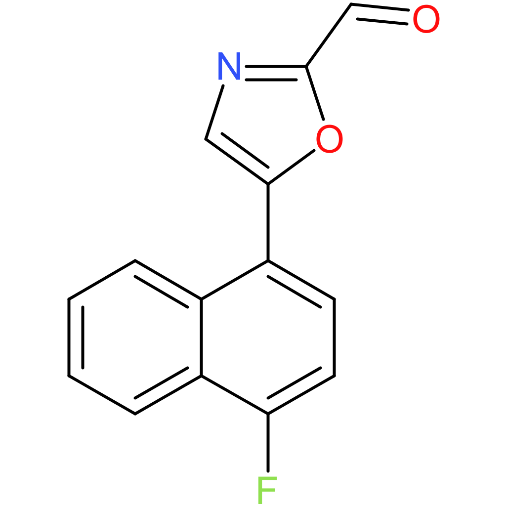 5-(4-fluoronaphthalen-1-yl)oxazole-2-carbaldehyde