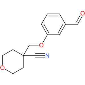4-((3-formylphenoxy)methyl)tetrahydro-2H-pyran-4-carbonitrile