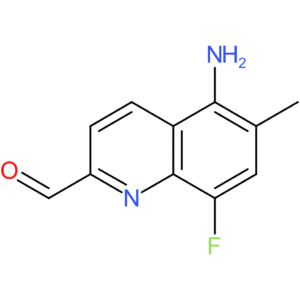 5-amino-8-fluoro-6-methylquinoline-2-carbaldehyde