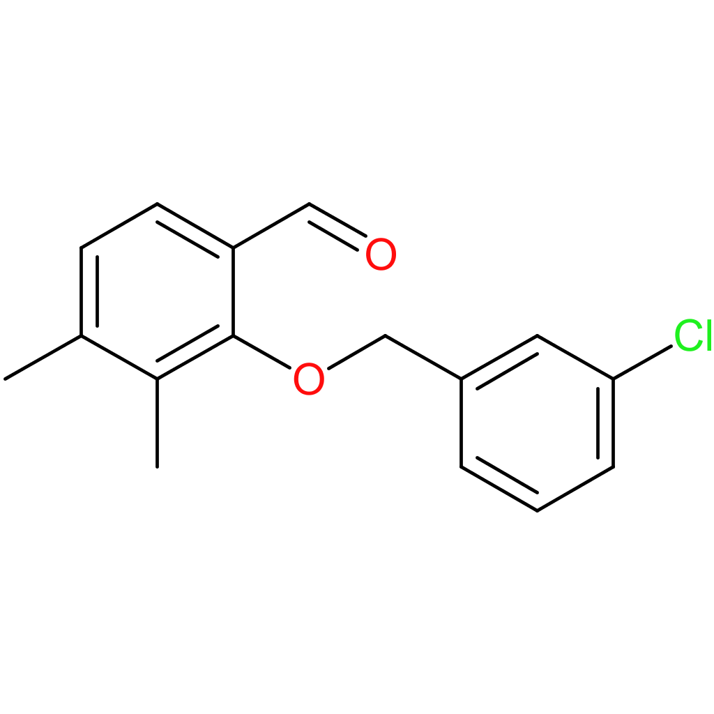 2-((3-chlorobenzyl)oxy)-3,4-dimethylbenzaldehyde