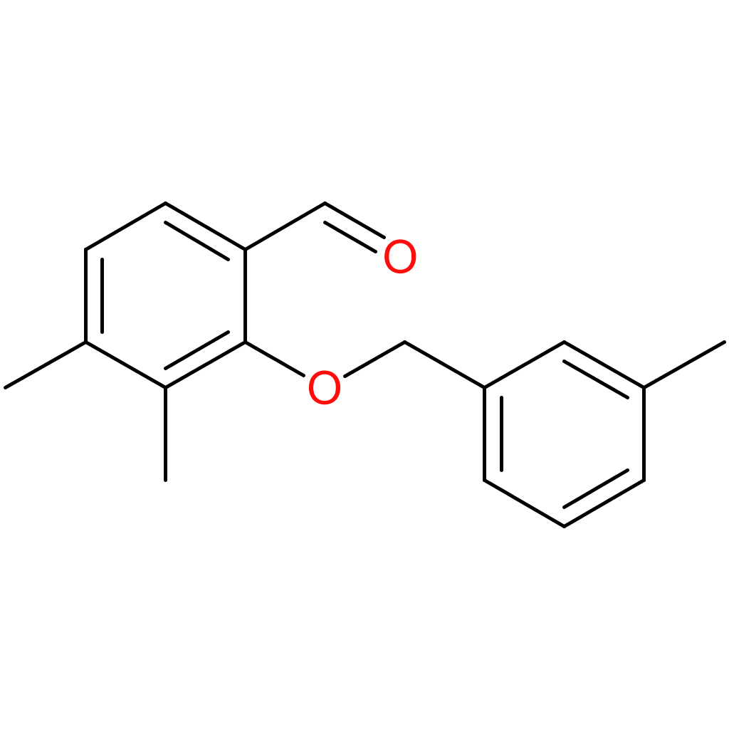 3,4-dimethyl-2-((3-methylbenzyl)oxy)benzaldehyde