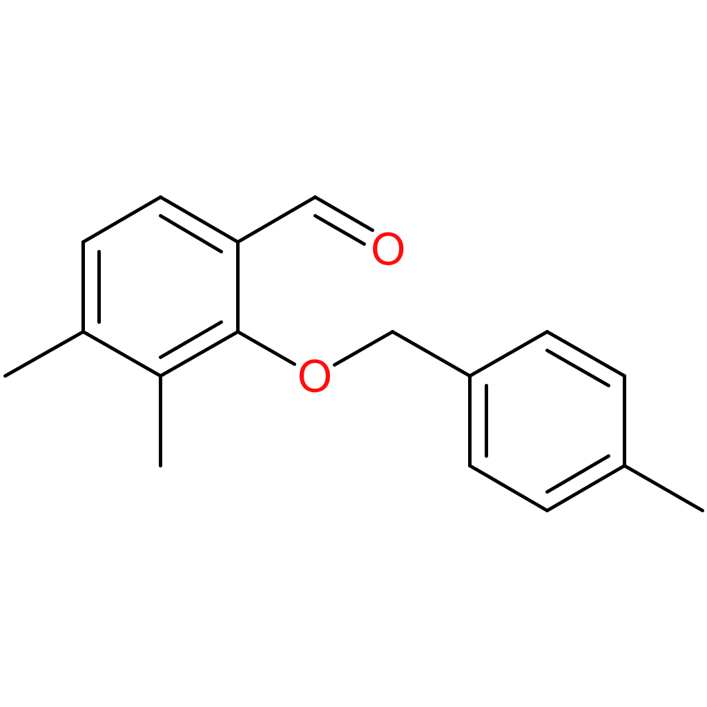 3,4-dimethyl-2-((4-methylbenzyl)oxy)benzaldehyde