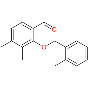 3,4-dimethyl-2-((2-methylbenzyl)oxy)benzaldehyde