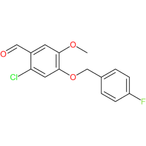 2-chloro-4-((4-fluorobenzyl)oxy)-5-methoxybenzaldehyde