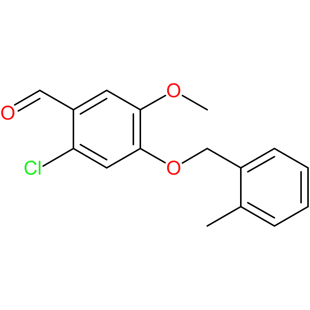 2-chloro-5-methoxy-4-((2-methylbenzyl)oxy)benzaldehyde