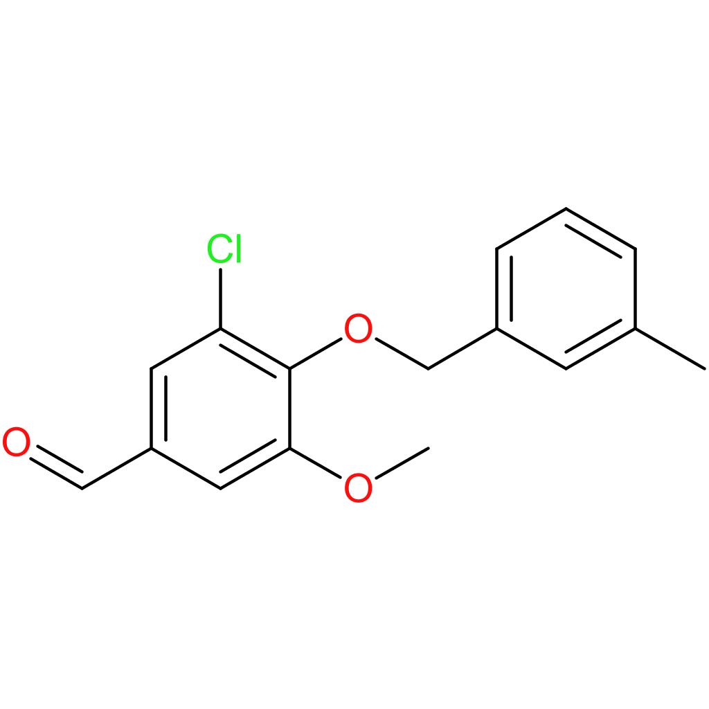 3-chloro-5-methoxy-4-((3-methylbenzyl)oxy)benzaldehyde