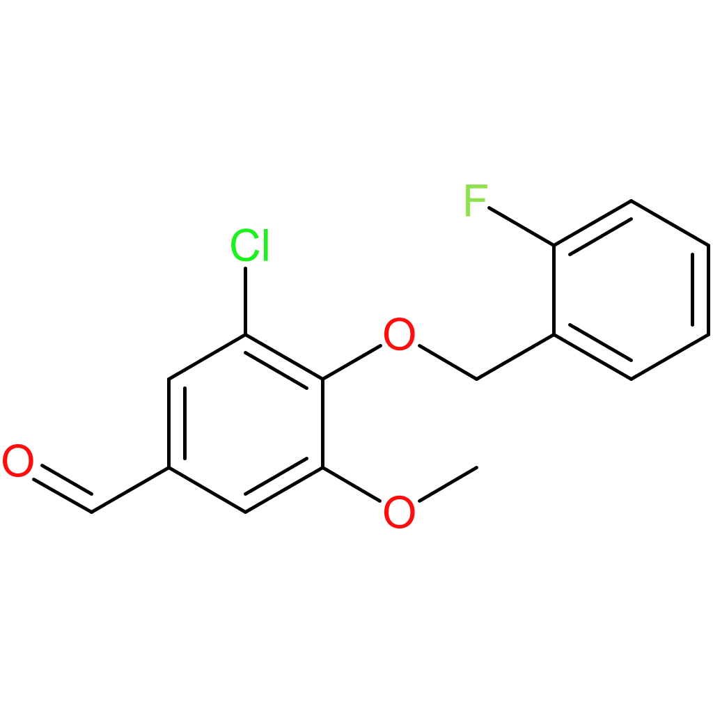 3-chloro-4-((2-fluorobenzyl)oxy)-5-methoxybenzaldehyde