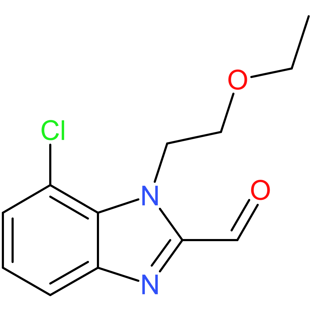 7-chloro-1-(2-ethoxyethyl)-1H-benzo[d]imidazole-2-carbaldehyde
