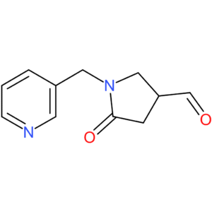5-oxo-1-(pyridin-3-ylmethyl)pyrrolidine-3-carbaldehyde