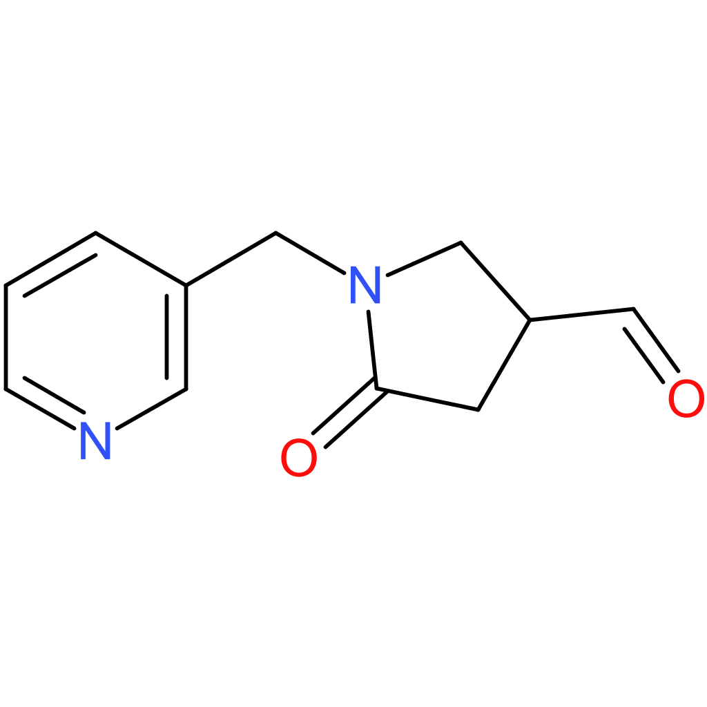 5-oxo-1-(pyridin-3-ylmethyl)pyrrolidine-3-carbaldehyde