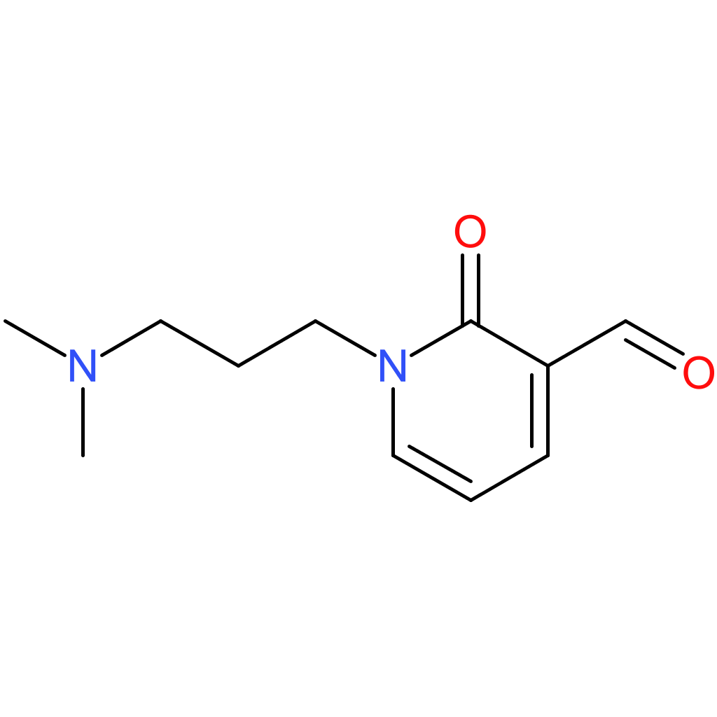 1-(3-(dimethylamino)propyl)-2-oxo-1,2-dihydropyridine-3-carbaldehyde