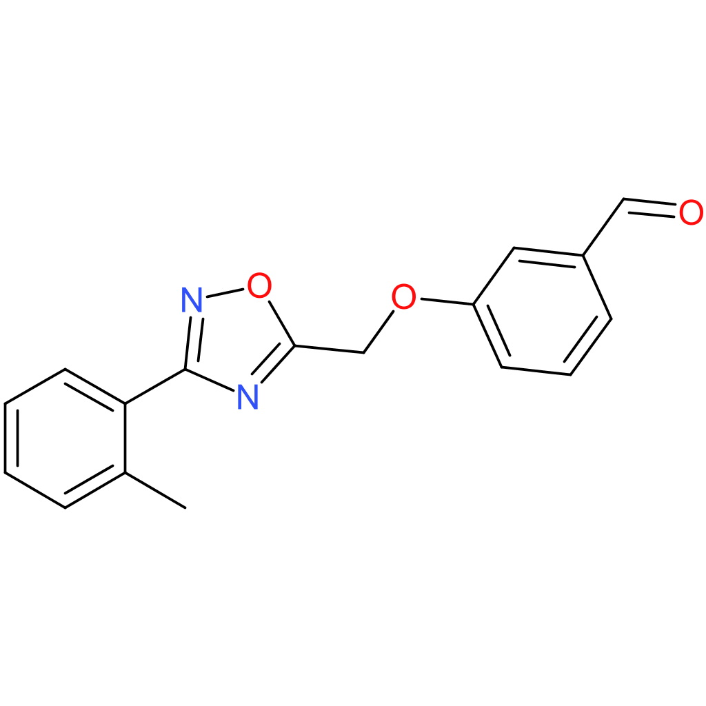 3-((3-(o-tolyl)-1,2,4-oxadiazol-5-yl)methoxy)benzaldehyde
