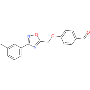 4-((3-(m-tolyl)-1,2,4-oxadiazol-5-yl)methoxy)benzaldehyde