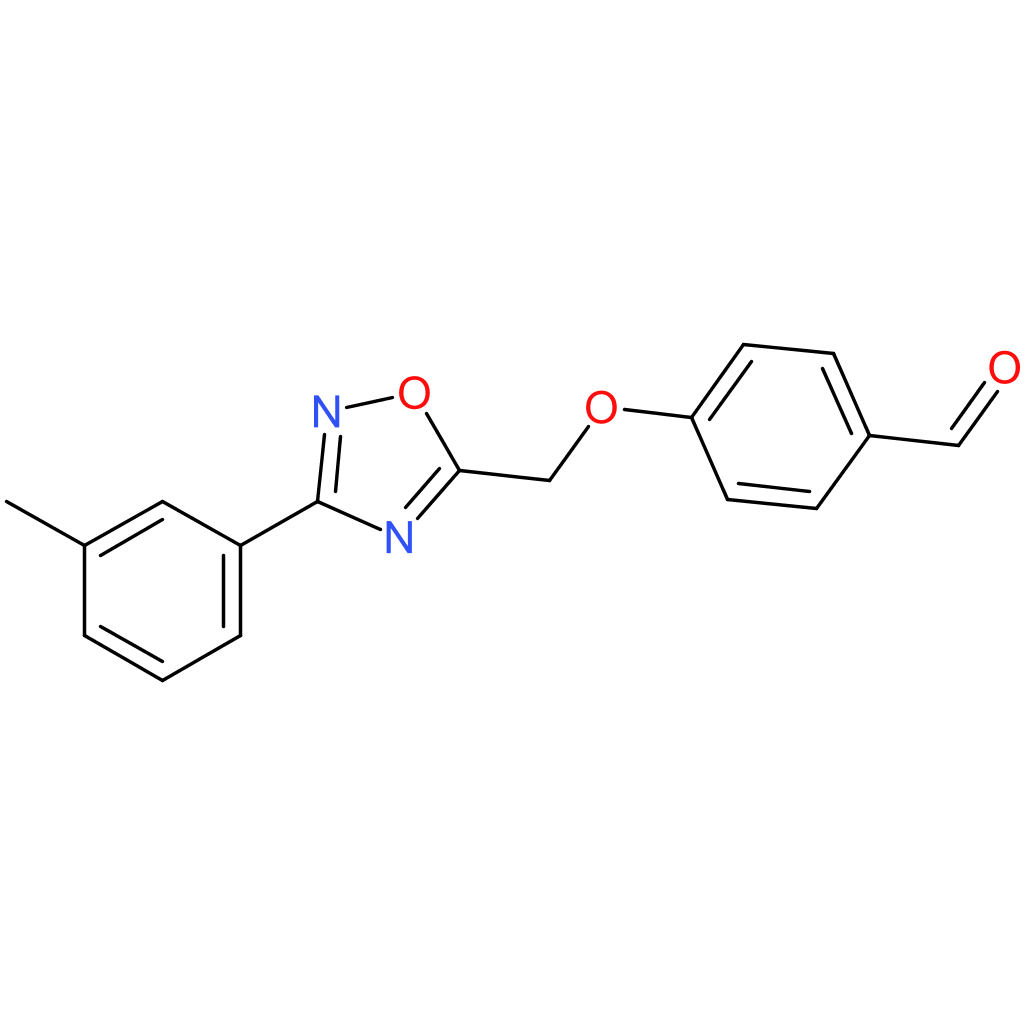 4-((3-(m-tolyl)-1,2,4-oxadiazol-5-yl)methoxy)benzaldehyde