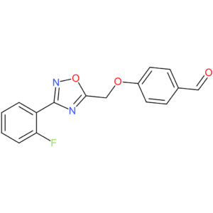 4-((3-(2-fluorophenyl)-1,2,4-oxadiazol-5-yl)methoxy)benzaldehyde