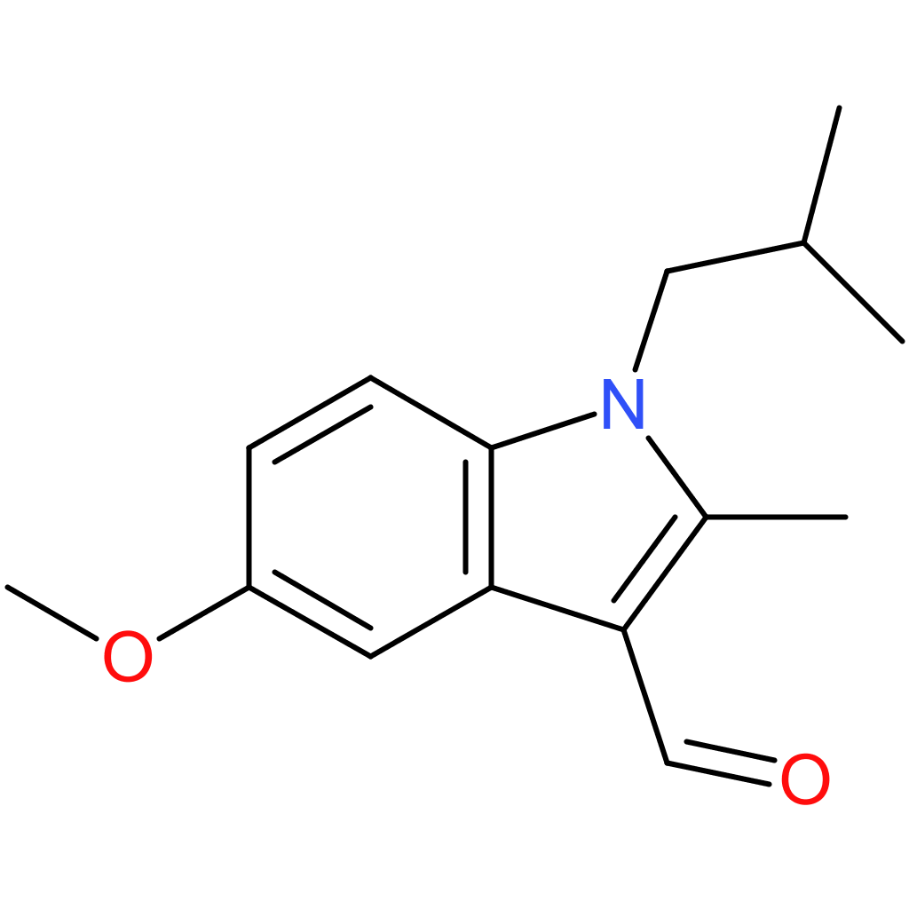 1-isobutyl-5-methoxy-2-methyl-1H-indole-3-carbaldehyde