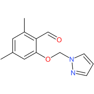 2-((1H-pyrazol-1-yl)methoxy)-4,6-dimethylbenzaldehyde