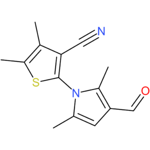 2-(3-formyl-2,5-dimethyl-1H-pyrrol-1-yl)-4,5-dimethylthiophene-3-carbonitrile