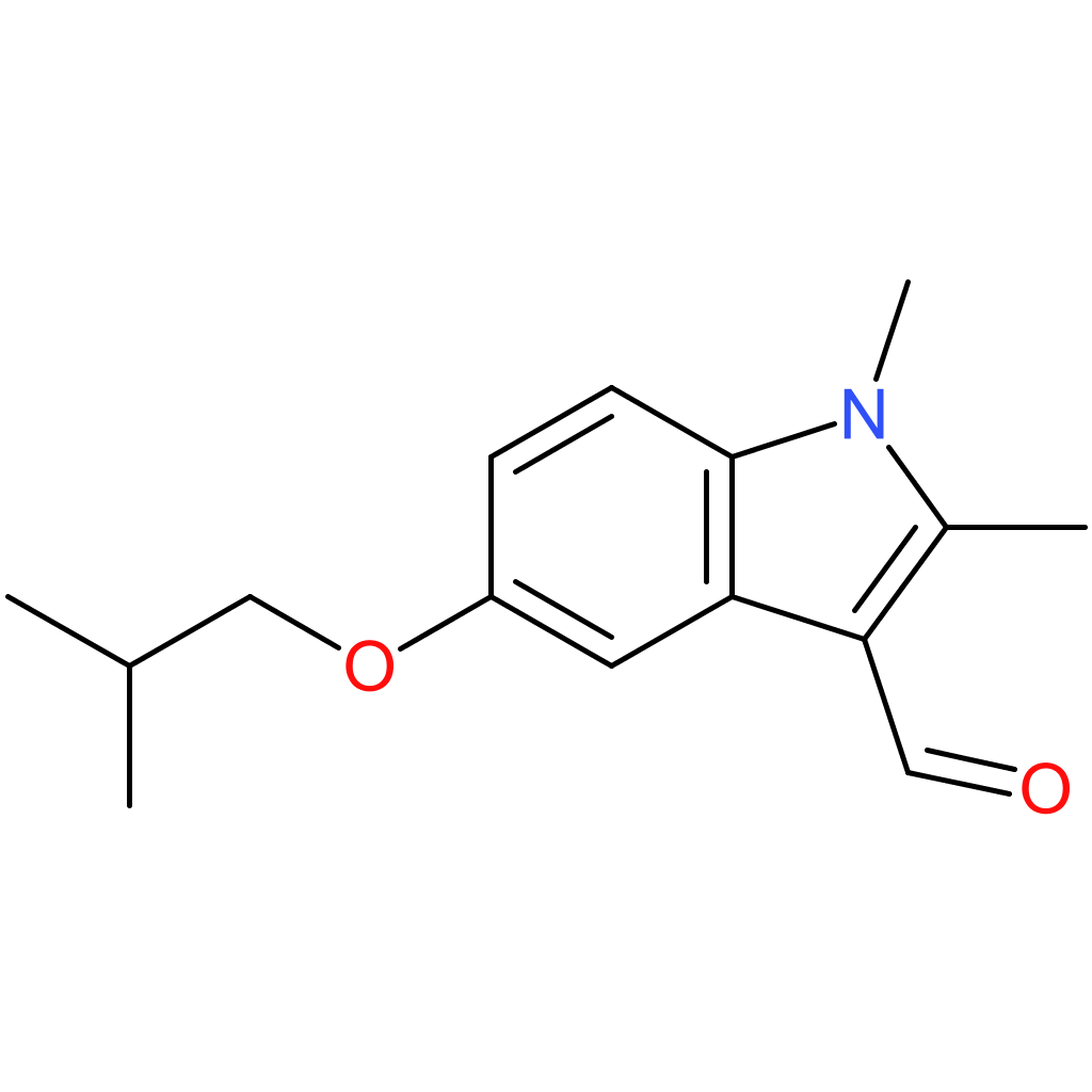 5-isobutoxy-1,2-dimethyl-1H-indole-3-carbaldehyde