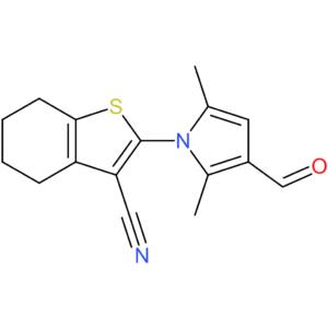 2-(3-formyl-2,5-dimethyl-1H-pyrrol-1-yl)-4,5,6,7-tetrahydrobenzo[b]thiophene-3-carbonitrile