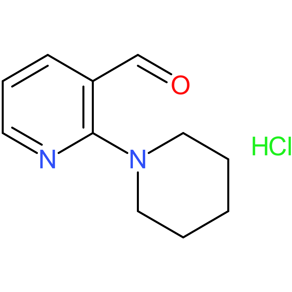 2-(piperidin-1-yl)nicotinaldehyde hydrochloride