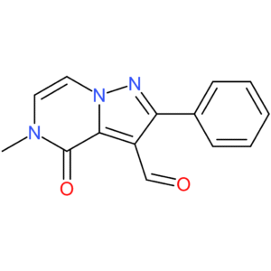 5-methyl-4-oxo-2-phenyl-4,5-dihydropyrazolo[1,5-a]pyrazine-3-carbaldehyde