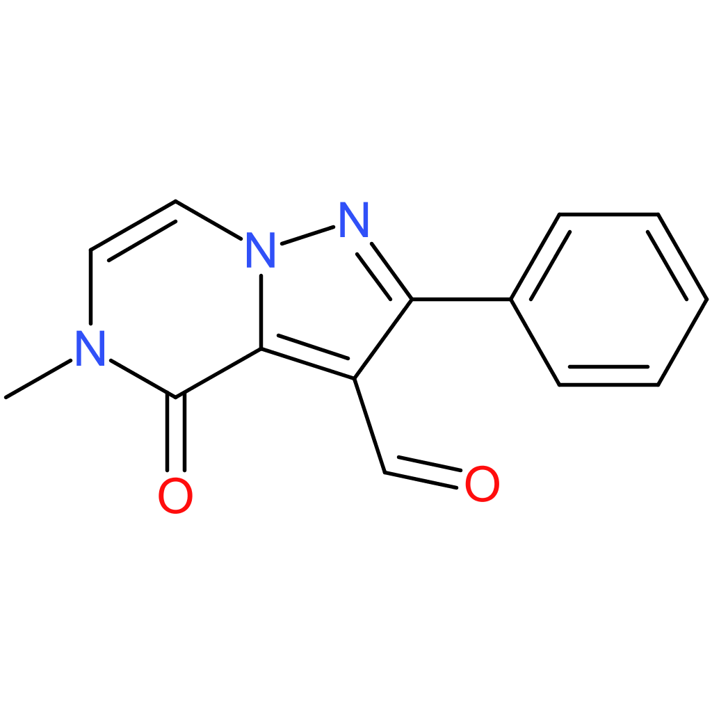 5-methyl-4-oxo-2-phenyl-4,5-dihydropyrazolo[1,5-a]pyrazine-3-carbaldehyde