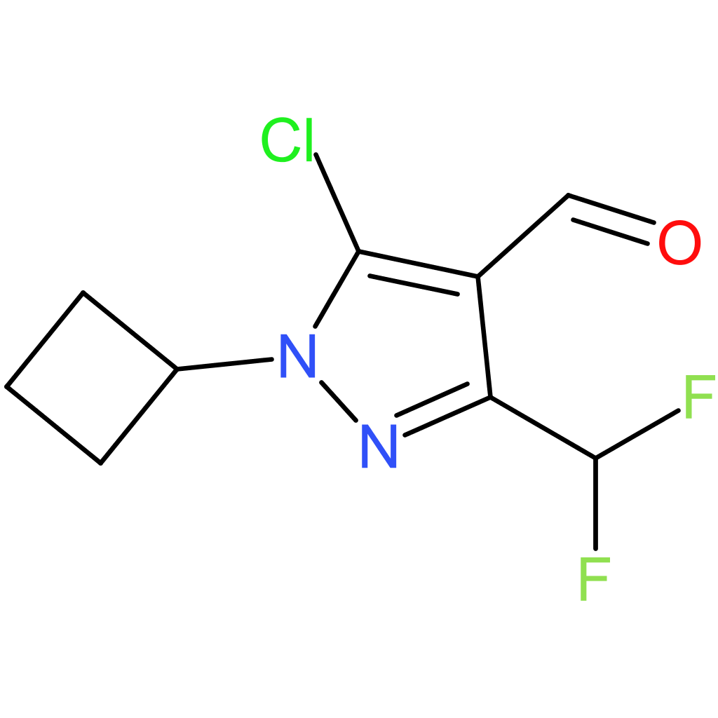 5-chloro-1-cyclobutyl-3-(difluoromethyl)-1H-pyrazole-4-carbaldehyde