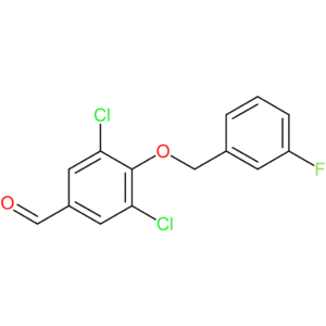 3,5-dichloro-4-((3-fluorobenzyl)oxy)benzaldehyde