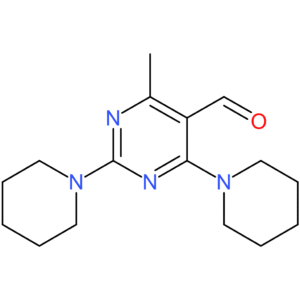 4-methyl-2,6-di(piperidin-1-yl)pyrimidine-5-carbaldehyde