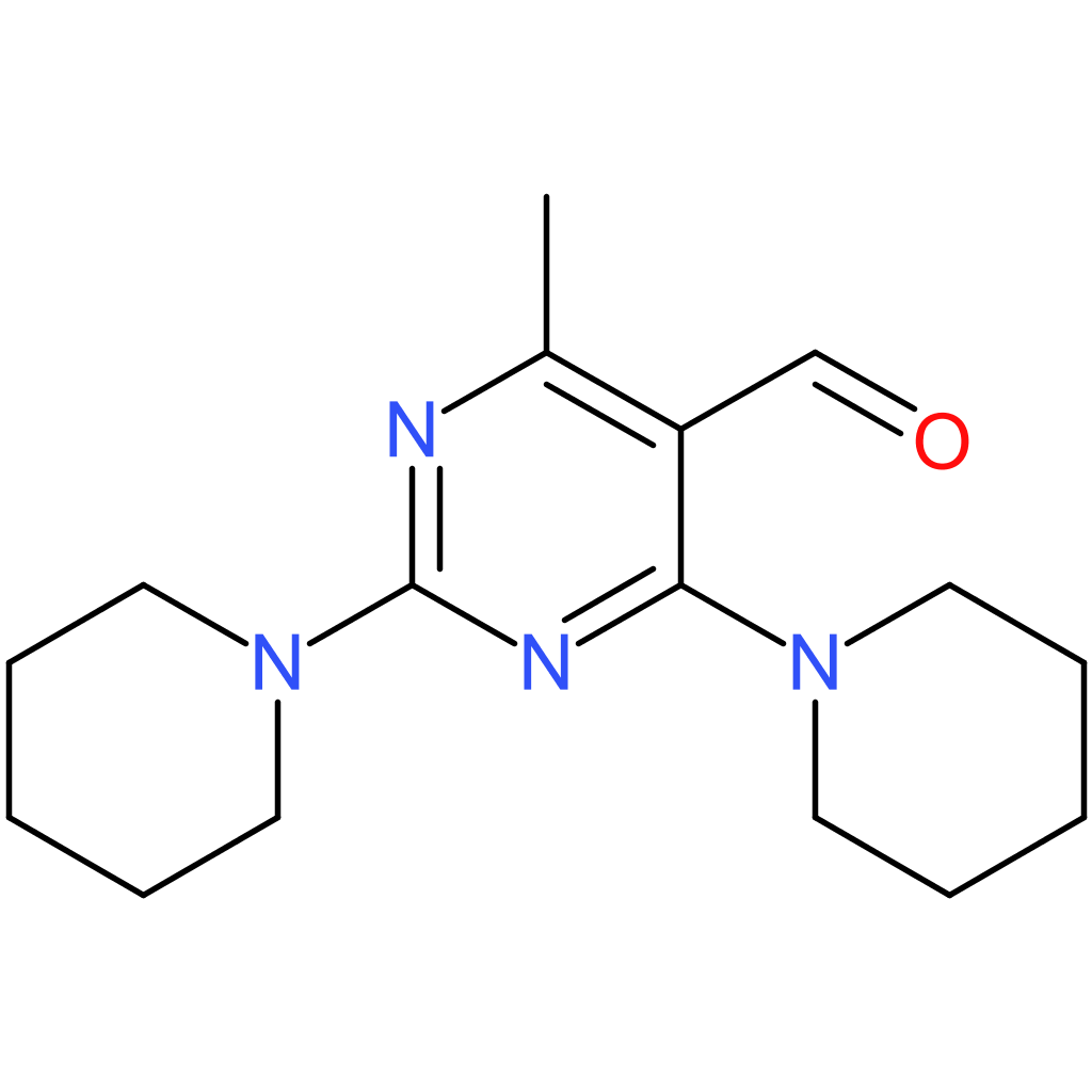 4-methyl-2,6-di(piperidin-1-yl)pyrimidine-5-carbaldehyde