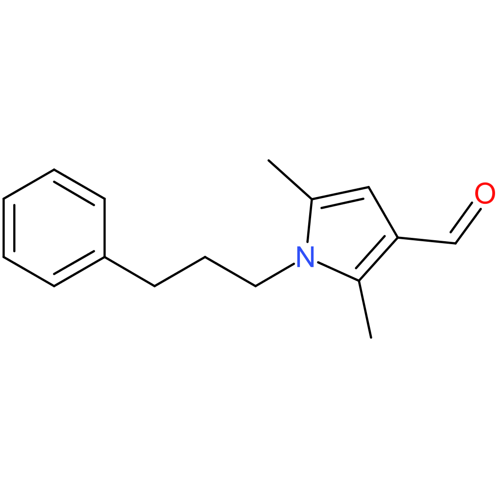 2,5-dimethyl-1-(3-phenylpropyl)-1H-pyrrole-3-carbaldehyde