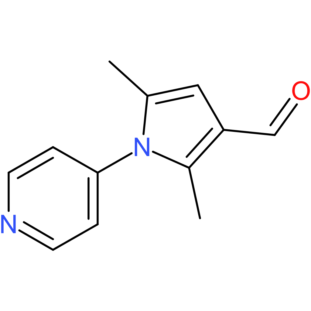 2,5-dimethyl-1-(pyridin-4-yl)-1H-pyrrole-3-carbaldehyde