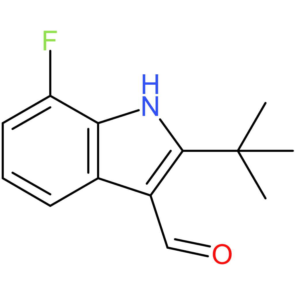 2-(tert-butyl)-7-fluoro-1H-indole-3-carbaldehyde