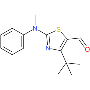 4-(tert-butyl)-2-(methyl(phenyl)amino)thiazole-5-carbaldehyde