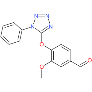 3-methoxy-4-((1-phenyl-1H-tetrazol-5-yl)oxy)benzaldehyde