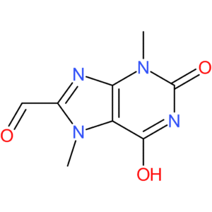 6-hydroxy-3,7-dimethyl-2-oxo-3,7-dihydro-2H-purine-8-carbaldehyde